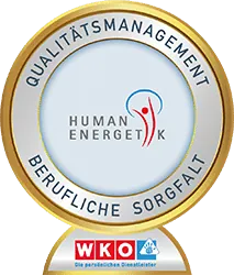 Qualitätssiegel der Wirtschaftskammer Österreich für geprüfte Humanenergetik
